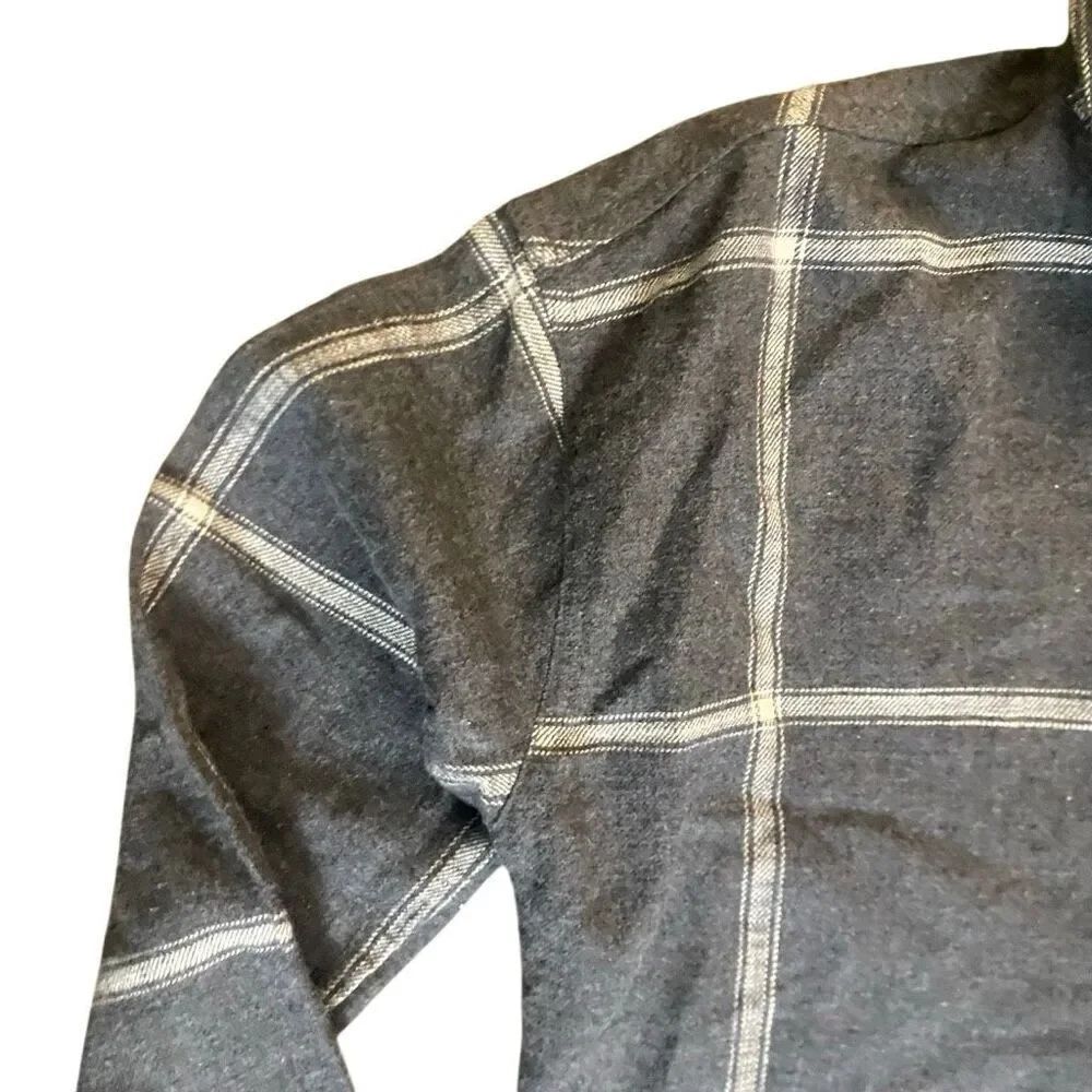 Maurices NwT gray button down flannel gray XS - Picture 3 of 7